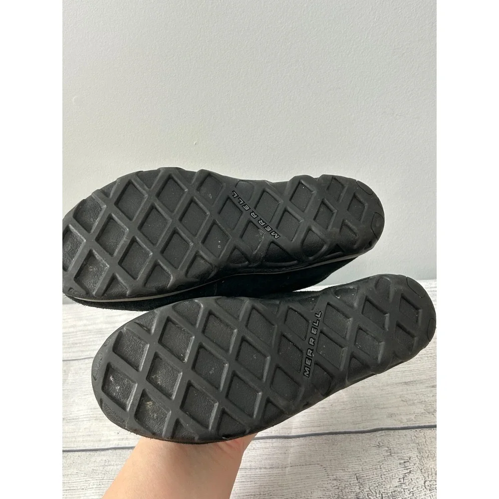 Merrell Jungle Moc Frosty‎ Waterproof Kids Boys 5 Black Slip On Shoes Casual